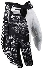 2009  TROY LEE DESIGNS ACE GLOVES "Headline White"