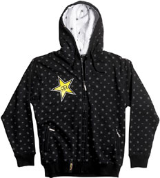 'ANSWER' ROCKSTAR ZIP HOODIE 'ECHO'