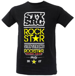 STAY-STRONG X ROCKSTAR "STACK" Tee Black
