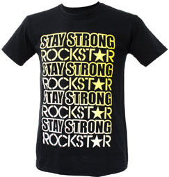 STAY-STRONG X ROCKSTAR "FADE" Tee Black