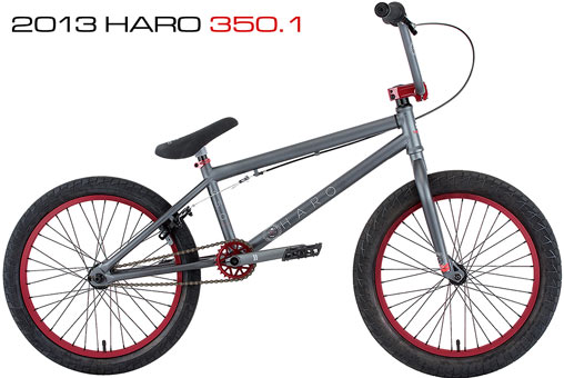 2013 HARO BMX 350.1 Matt Charocoal