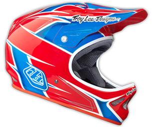 2014 TLD D2 COMPOSITE  "TURBO Red/White/Blue"