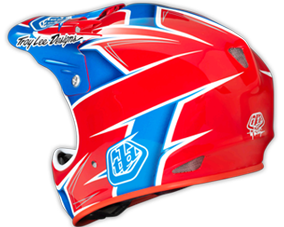 2014 TLD D2 COMPOSITE  "TURBO Red/White/Blue"