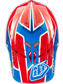 2014 TLD D2 COMPOSITE  "TURBO Red/White/Blue"