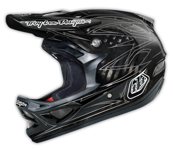 2014 TLD D3 CARBON Helm "PINSTRIPE BLACK 2"