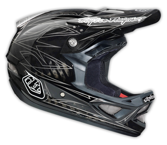 2014 TLD D3 CARBON Helm "PINSTRIPE BLACK 2"