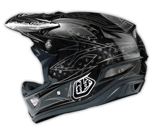 2014 TLD D3 CARBON Helm "PINSTRIPE BLACK 2"