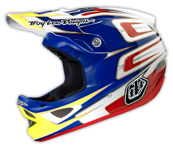 2014 TLD D3 COMPOSITE "SPEED" White/Blue/Red