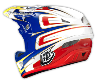 2014 TLD D3 COMPOSITE "SPEED" White/Blue/Red