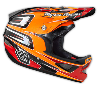 2014 TLD D3 CARBON Helm "SPEED" Orange