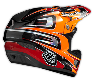 2014 TLD D3 CARBON Helm "SPEED" Orange