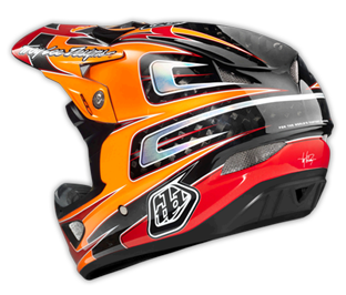 2014 TLD D3 CARBON Helm "SPEED" Orange