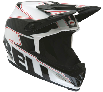 2015 BELL FULL-9 CARBON "WHITE / BLACK EMBLEM"