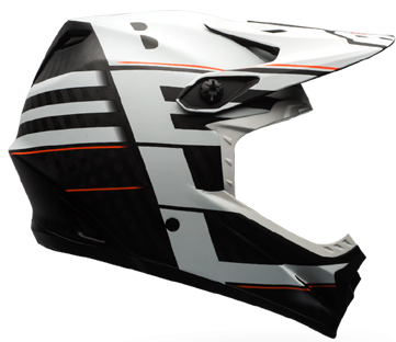 2015 BELL FULL-9 CARBON "WHITE / BLACK BLOCKED"
