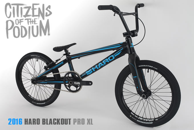2016 HARO BMX RACE 'BLACKOUT' PRO XL