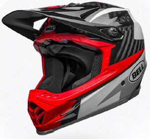 2018 BELL FULL-9 CARBON "WHITE / BLACK/HIPISCUS"