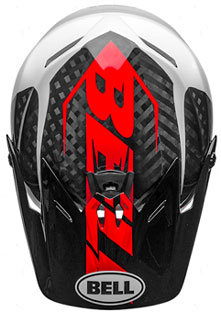 2018 BELL FULL-9 CARBON "WHITE / BLACK/HIPISCUS"
