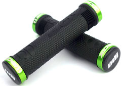 ODI "BOX EX" LOCK-ON GRIP Color: BLACK/GREEN