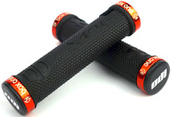ODI "BOX EX" LOCK-ON GRIP Color: BLACK/ORANGE