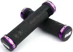 ODI "BOX EX" LOCK-ON GRIP Color: BLACK/PURPLE