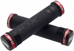 ODI "BOX EX" LOCK-ON GRIP Color: BLACK/RED