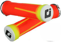 ODI "AARON GWIN" LOCK-ON GRIP Color: Red/Yellow