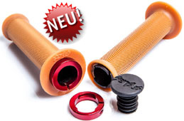 ODI "Sensus Swayze"  LOCK-ON GRIP  Color: GUM/RED