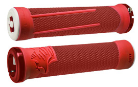 ODI "AG-2 AARON GWIN" LOCK-ON GRIP Color: Red