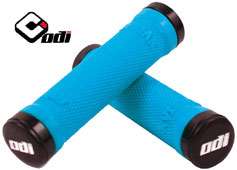 ODI "RUFFIAN GOLD" Lock On Grips AQUA