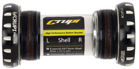 CRUPI External Euro Bottom Bracket Black