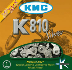 KMC K810 3/32" SILVER/ BLACK