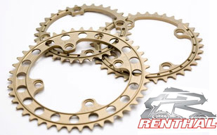 NEU!  RENTHAL "SR4"  4-BOLT CHAINRING GOLD
