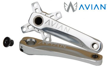 AVIAN Cadence 2-Pc CNC Cranks silver polished