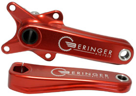 NEW! BEHRINGER JUNIOR 2-Pc Cranks 24mm Red