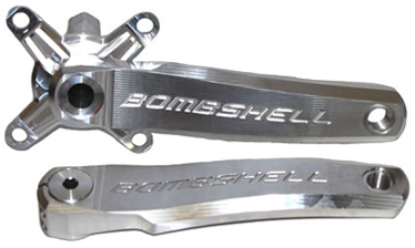 BOMBSHELL "SPINERGY" CNC Cranks Silver