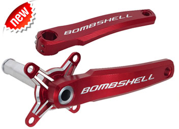 BOMBSHELL "SPINERGY" CNC Cranks Red