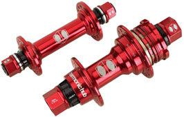 BOX "HARMONIC" MINI HUB Set Front & Rear RED