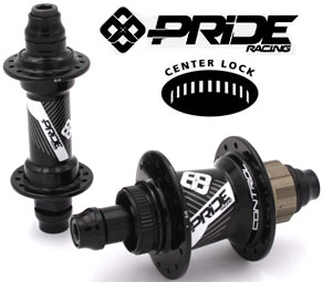 PRIDE  'CONTROL' EXPERT 28H  BMX Disc-Hubs Set Black