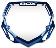 BOX PHASE1 SE Numberplate BLUE CHROME