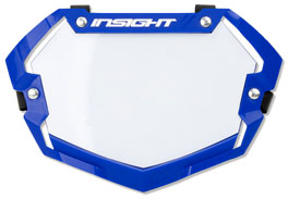 INSIGHT VISION V2  '3-D" MINI Numberplates Blue