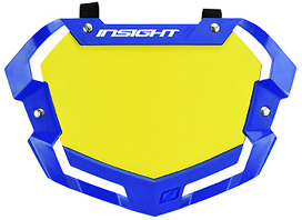 INSIGHT VISION V2  '3-D" PRO Numberplates Blue