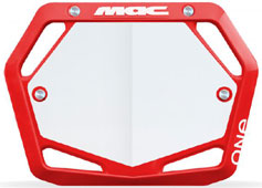 Mac 'ONE MINI Numberplates Red