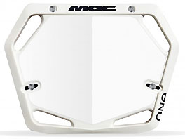 Mac 'ONE PRO Numberplates White