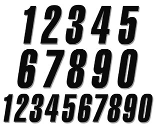 MK CUSTOM NUMBERS