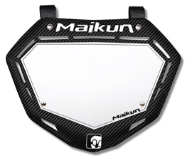 MAIKUN BLACK CARBON 3D PRO Number Plate 