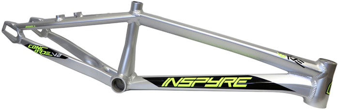 INSPYRE "CONCORDE V2" Race Frame Silver-Grey Neon Yellow