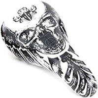 NEU! PREMIUM PIVOTAL "SKULL" Seat White
